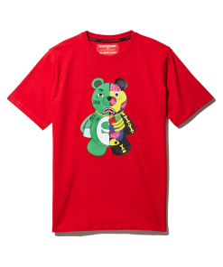 Alternative view of YOUTH ANATOMY BEAR T-SHIRT RED