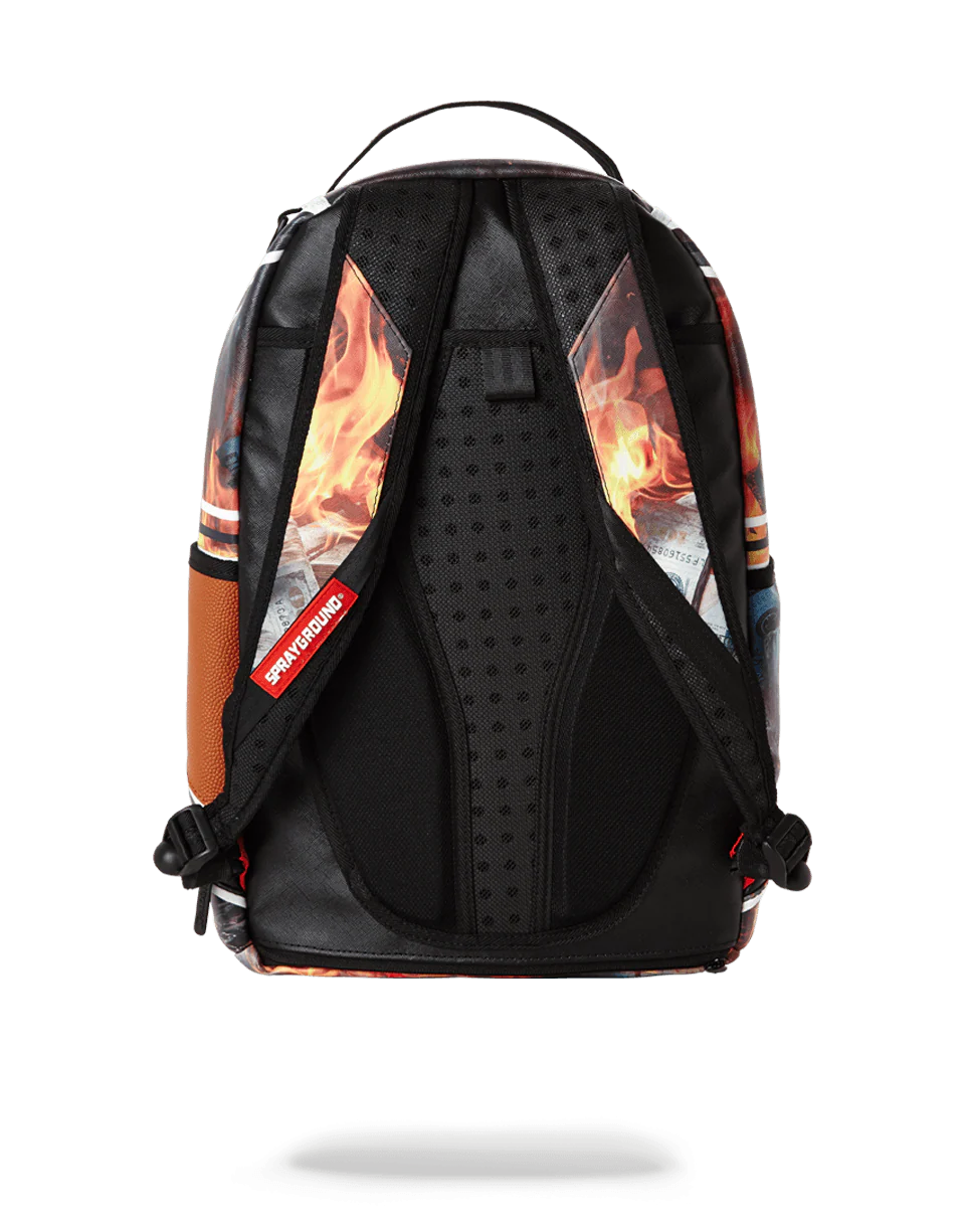SPALDING X SPRAYGROUND FIRE MONEY BACKPACK - Image 4
