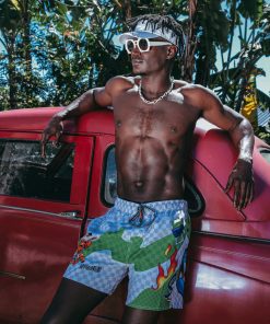 Alternative view of WTF ART SHOTO SWIM TRUNKS
