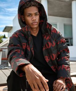Alternative view of SG GRAFFITI PUFFER JACKET BLACK