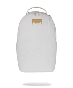 GOLD BRICK LUXE WHITE BACKPACK