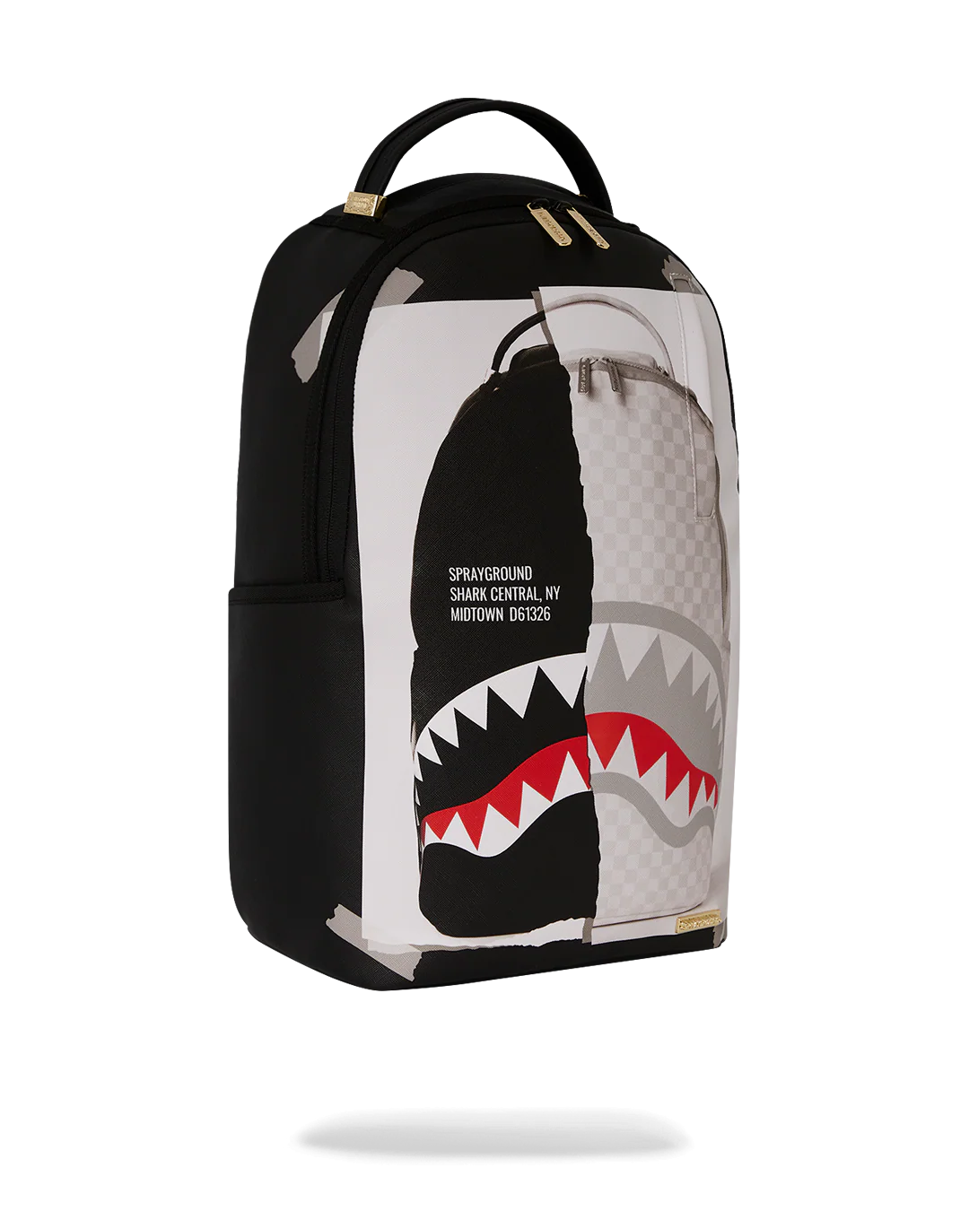 BAG ON BAG OPTICAL ILLUSION SHARKS IN PARIS BACKPACK - Image 3