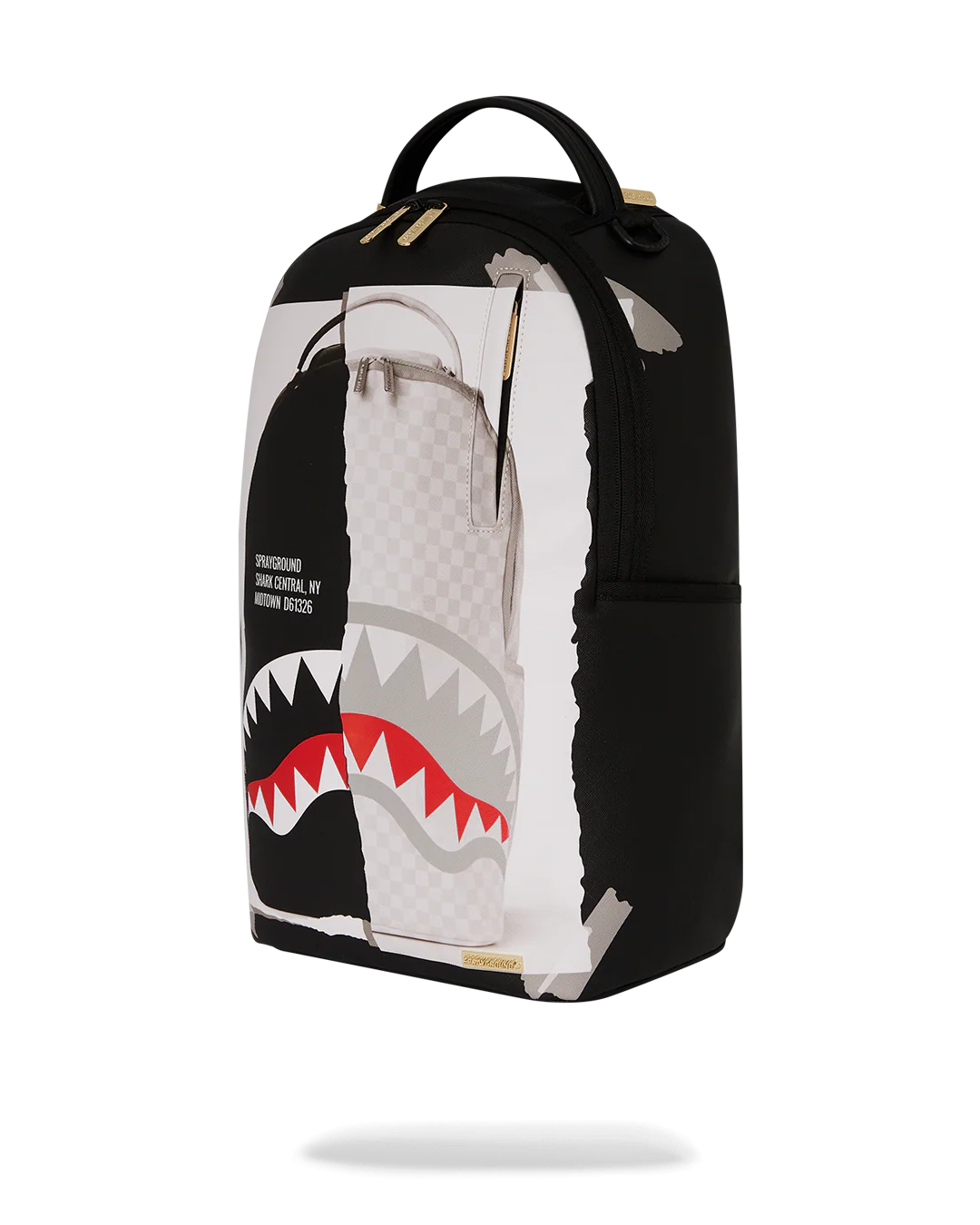 BAG ON BAG OPTICAL ILLUSION SHARKS IN PARIS BACKPACK - Image 9