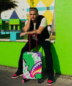 Alternative view of DREAMY TECHNICOLOR SHARKNAUTICS HARDSHELL CARRY-ON LUGGAGE