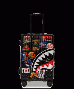 GLOBAL MOGUL UNLIMITED MILES SHARKNAUTICS HARDSHELL CARRY-ON LUGGAGE