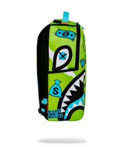 Alternative view of MONEY BEAR SEEING TRIPLE DLXSR BACKPACK