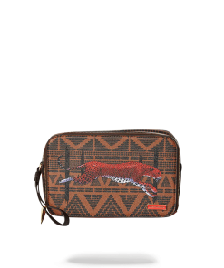 Alternative view of LEOPARDS IN PARIS TOILETRY AKA MONEY BAG