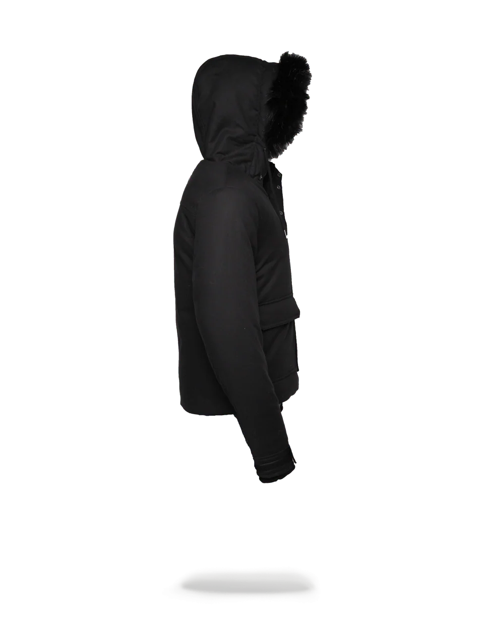 SOLID BLACK CHOPPER JACKET - Image 3