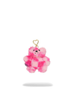 FURZILLA SHARK (PINK CHECK) KEYCHAIN