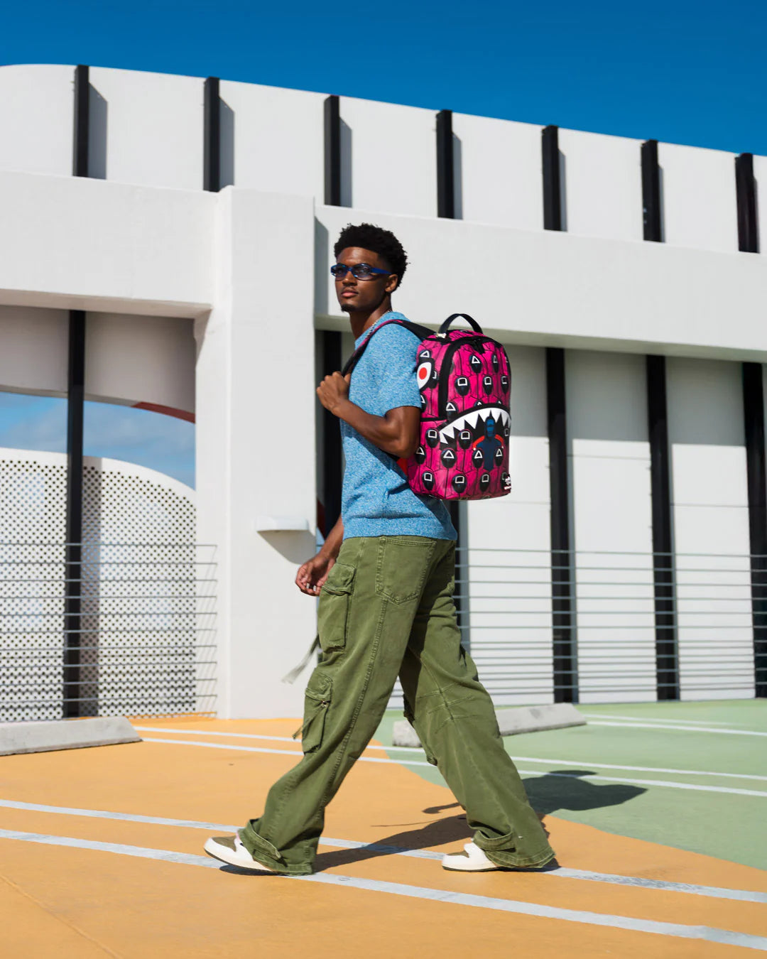 SQUID GAME COLLAB FRONT MAN & PINK GUARD SHARKS BACKPACK - Image 14