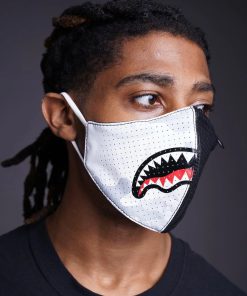 Alternative view of DAMAGE CONTROL STASH POCKET VEGAN LEATHER FACE MASK