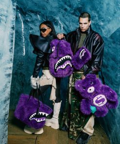 Alternative view of FURZILLA SHARK (PURP) CROSSOVER CLUTCH