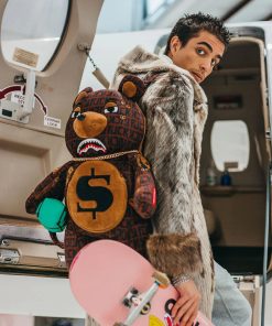 Alternative view of OFFENDED MONEYBEAR TEDDYBEAR BACKPACK