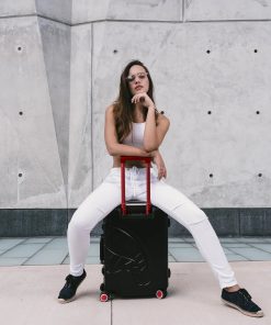Alternative view of MOLDED SHARKITECTURE BLACK HARDSHELL CARRY-ON LUGGAGE