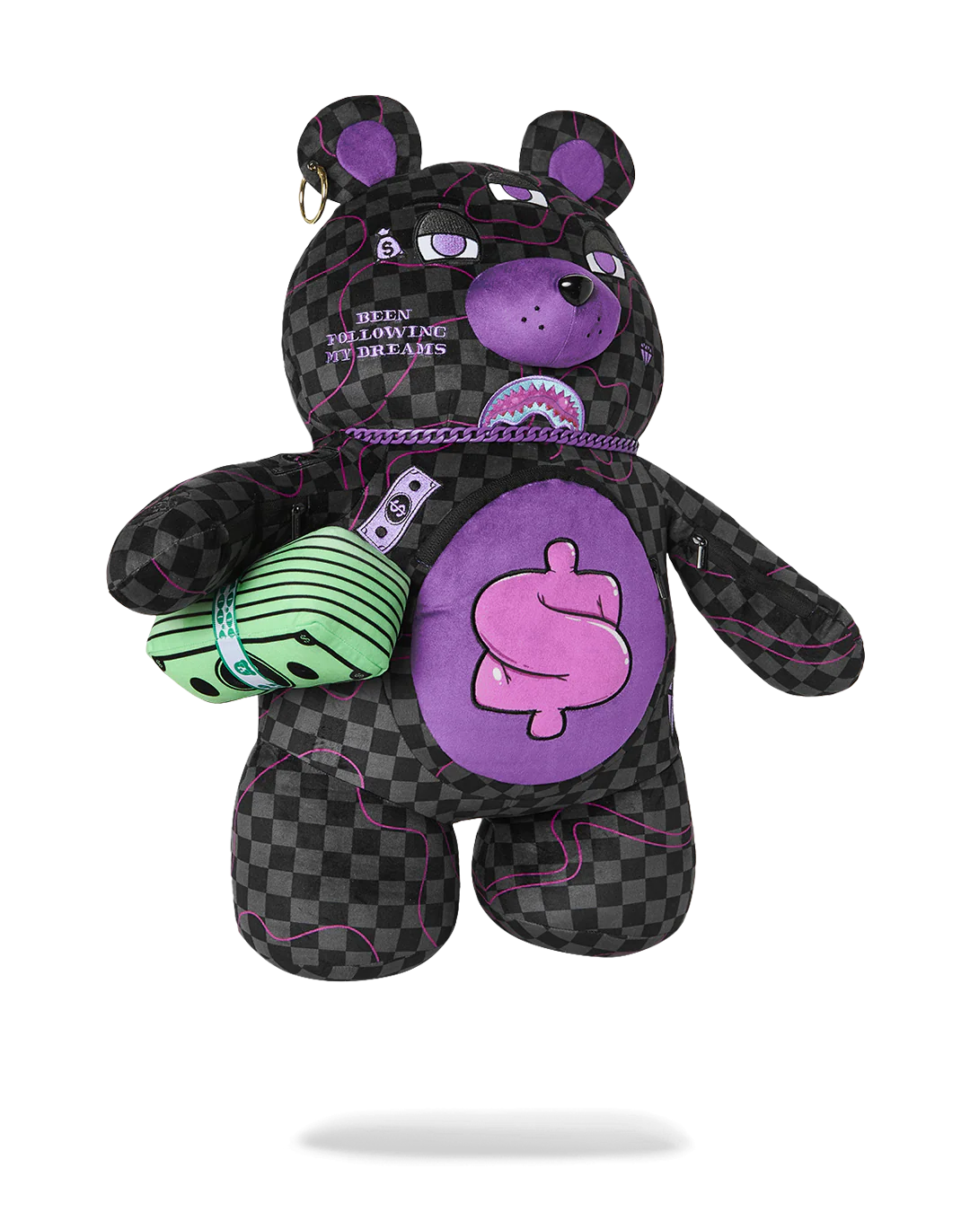 PURPLE SLIME SHARK MONEYBEAR BACKPACK - Image 3