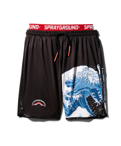 DRAGON WAVE CORTO SWIM TRUNKS (BLACK)