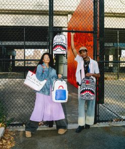 Alternative view of KEITH HARING SKATER SHARK DLXSR BACKPACK