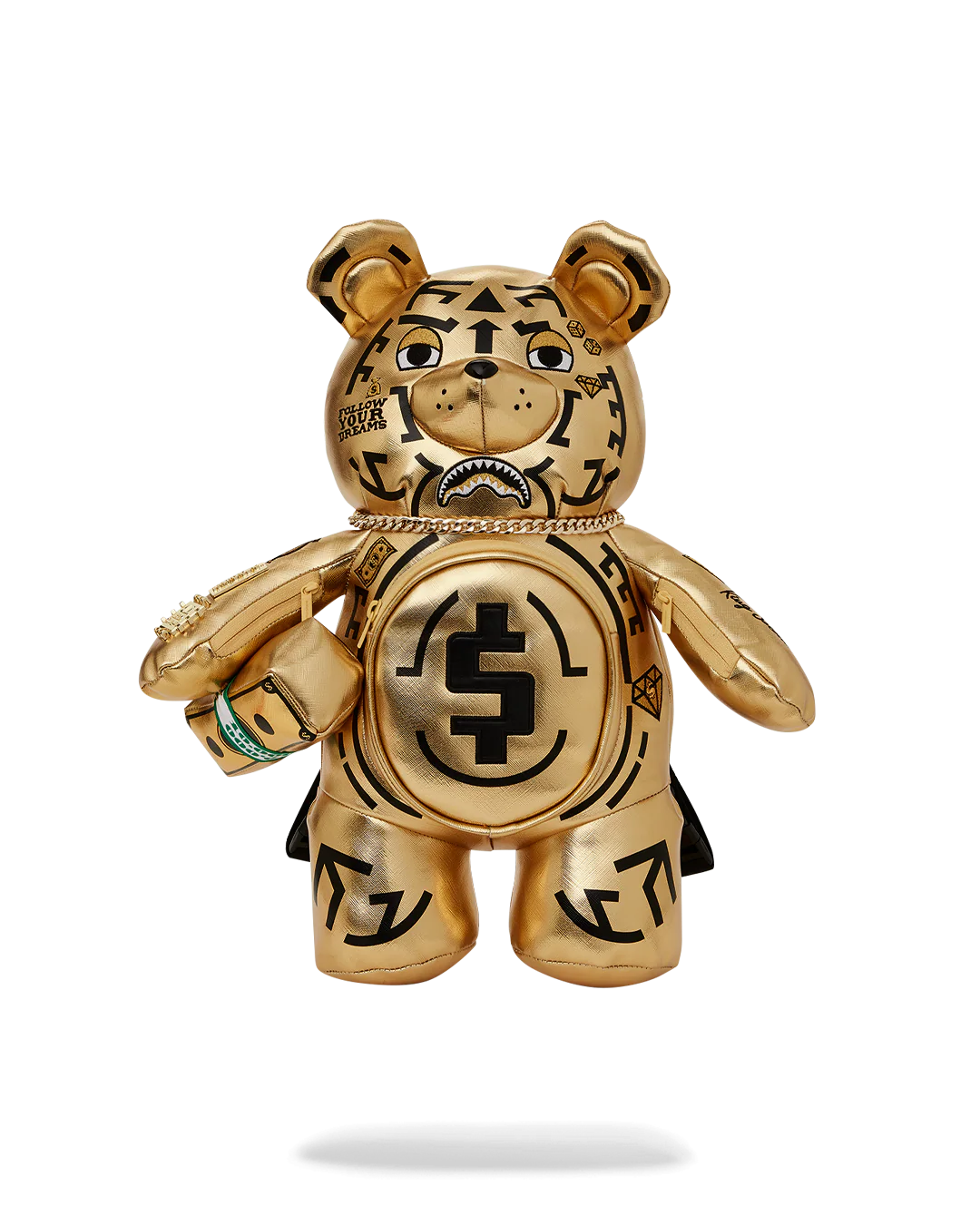 A.I.8 AFRICAN INTELLIGENCE PATH TO THE FUTURE II MEDIUM MONEYBEAR TEDDYBEAR BACKPACK