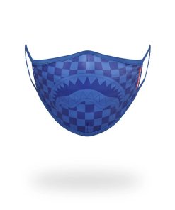 SHARKS IN PARIS (BLUE) FORM-FITTING MASK