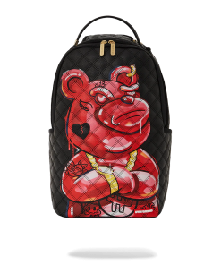 QUILT HAND PAINTED DIABLO BEAR BACKPACK (DLXV)