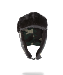 GOLD STENCIL CAMO AVIATOR HAT