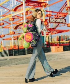 Alternative view of SLIME DIME MONEYBEAR TEDDYBEAR ON BACKPACK