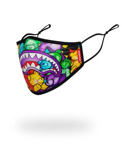 Alternative view of ADULT GUMMY LIPS FORM FITTING FACE MASK