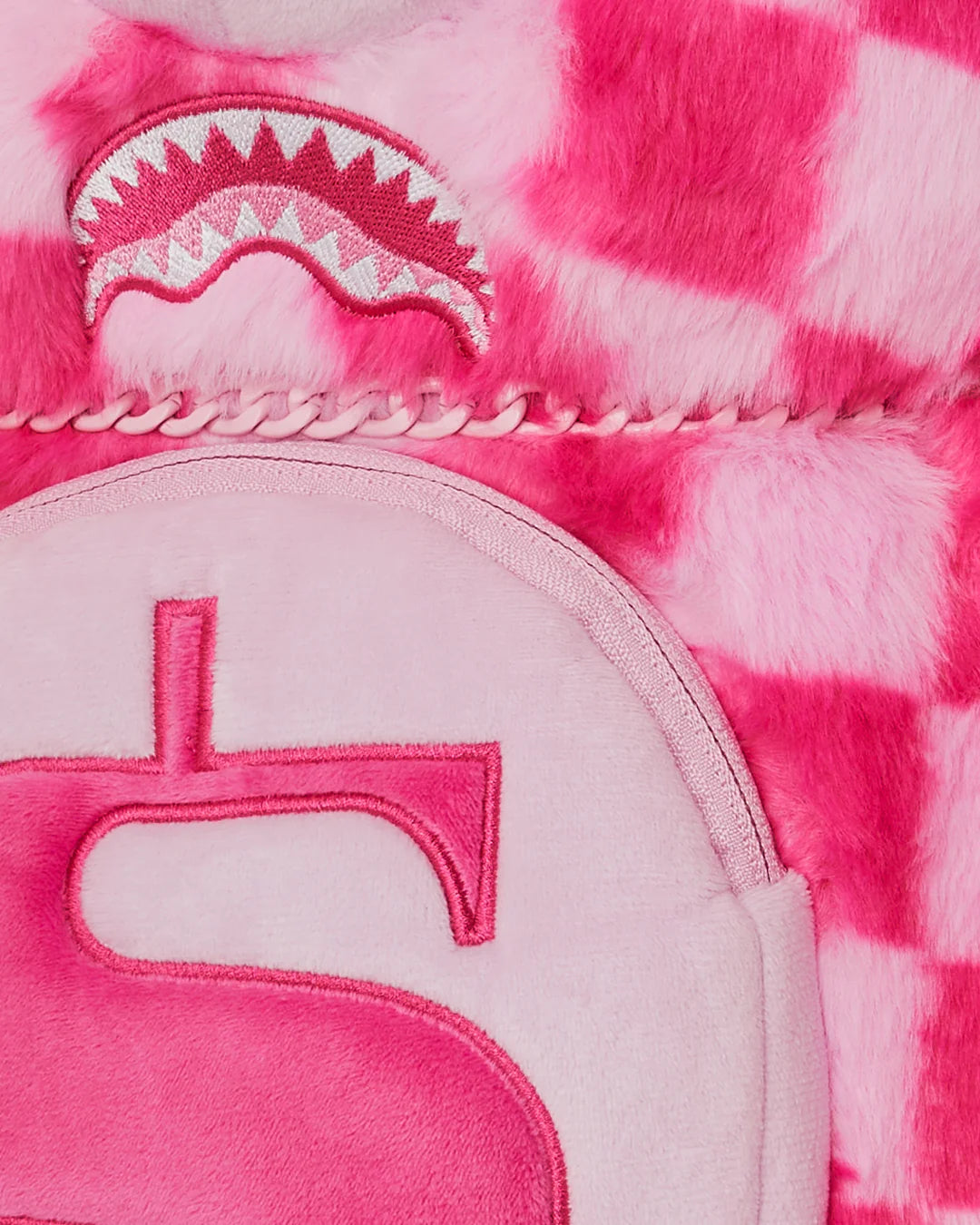 FURZILLA SHARK (PINK CHECK) MONEYBEAR BACKPACK - Image 10