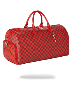 SHARKS IN PARIS DUFFLE (RED CHECKERED EDITION)