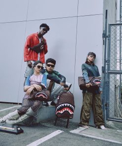 Alternative view of KYOTOKNIT SHARKS IN PARIS SAVVY CROSSBODY