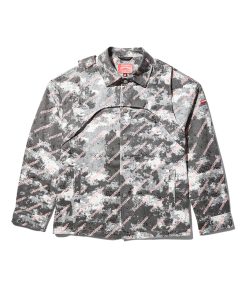 DOUBLE YOKE SNAP FRONT JACKET (GREY)
