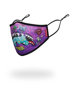Alternative view of ADULT ZOMBIE SHARK FORM FITTING FACE MASK