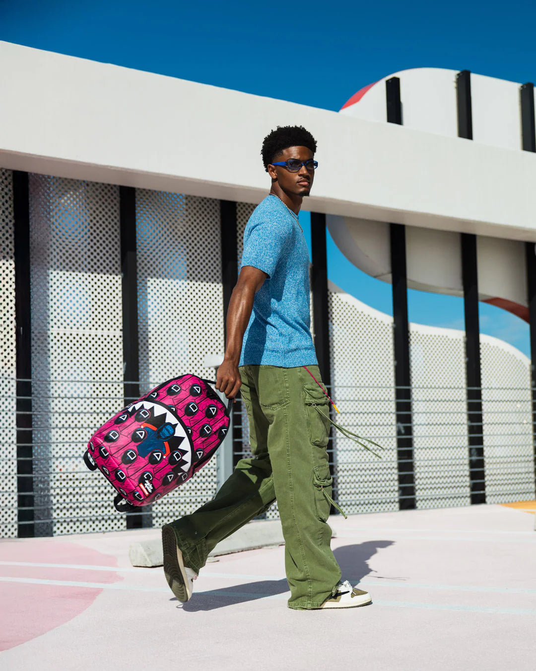 SQUID GAME COLLAB FRONT MAN & PINK GUARD SHARKS BACKPACK - Image 3