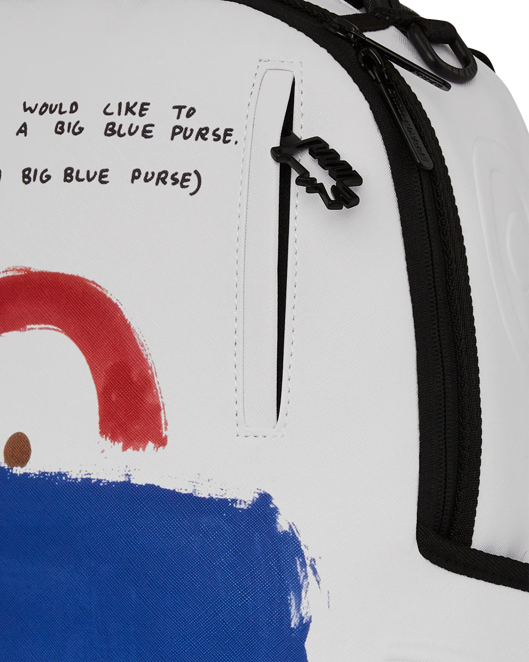 KEITH HARING BIG BLUE PURSE ART BACKPACK - Image 10