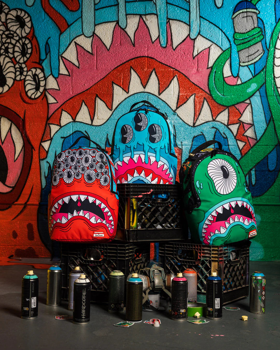 JORGE RODRIGUEZ THE ARTIST COLLAB DRIPS SHARKS BACKPACK - Image 16