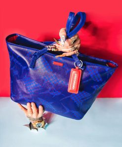 Alternative view of SHARK CHECK (BLUE) TOTE