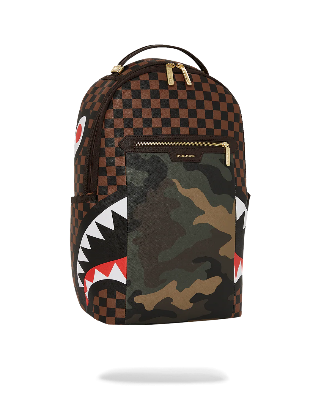 EXTERIOR GOLD ZIP POCKET SHARKS IN PARIS BACKPACK (DLXV) - Image 3