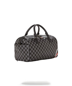Alternative view of GREY CHECKERED SHARKS IN PARIS MINI DUFFLE