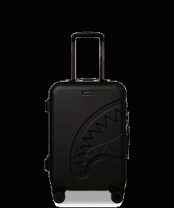 REALITY CHECK SHARKITECTURE CARRY-ON JETBLACK LUGGAGE (GUNMETAL HARDWARE)