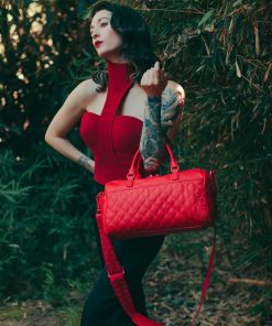 Alternative view of RED RIVIERA MINI DUFFLE