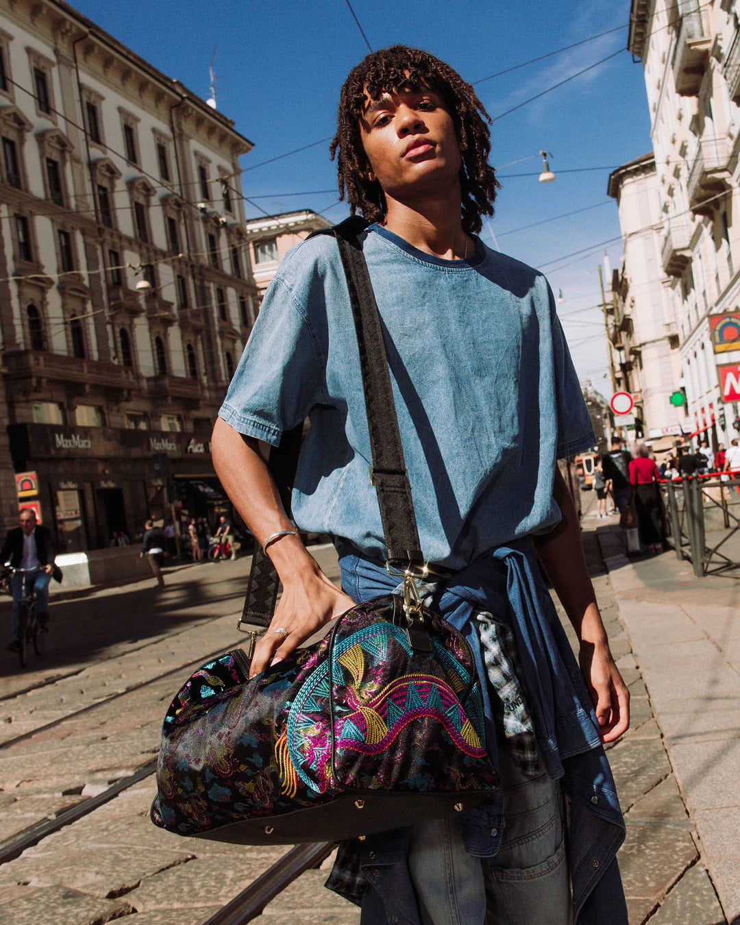 EMBROIDERED DRAGONS DUFFLE - Image 9