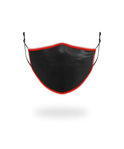 ADULT VERTICAL SHARK (BLACK) FORM-FITTING FACE MASK