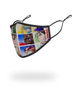 Alternative view of ADULT STREET FIGHTER PLAYER SELECT FORM FITTING FACE-COVERING