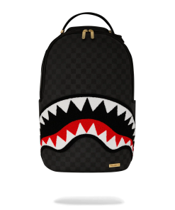 LIGHTS OUT SHARKS IN PARIS CHENILLE SHARK BACKPACK