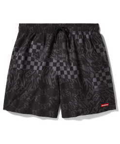 3AM CHECK SWIM SHORTS