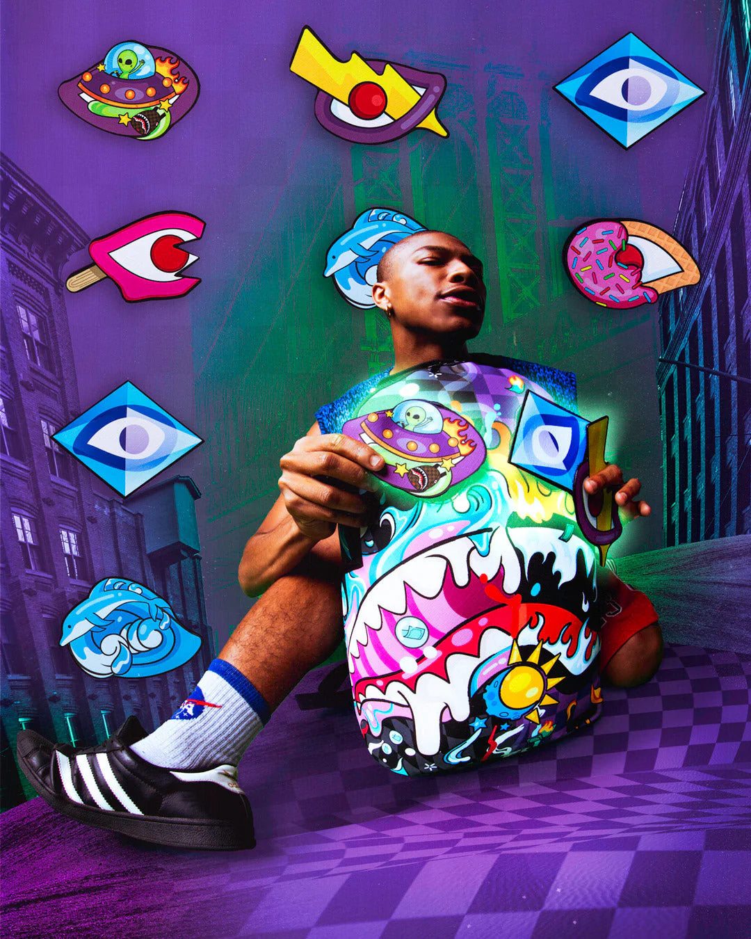 MAD SCIENTIST (6 REMOVABLE EYES) BACKPACK - Image 6