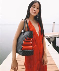 Alternative view of SHARK BITE SHARKS IN PARIS GRAY TOTE