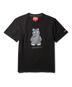 SHORT SLEEVE GRAPHIC MONEY BEAR T-SHIRT (BLACK)