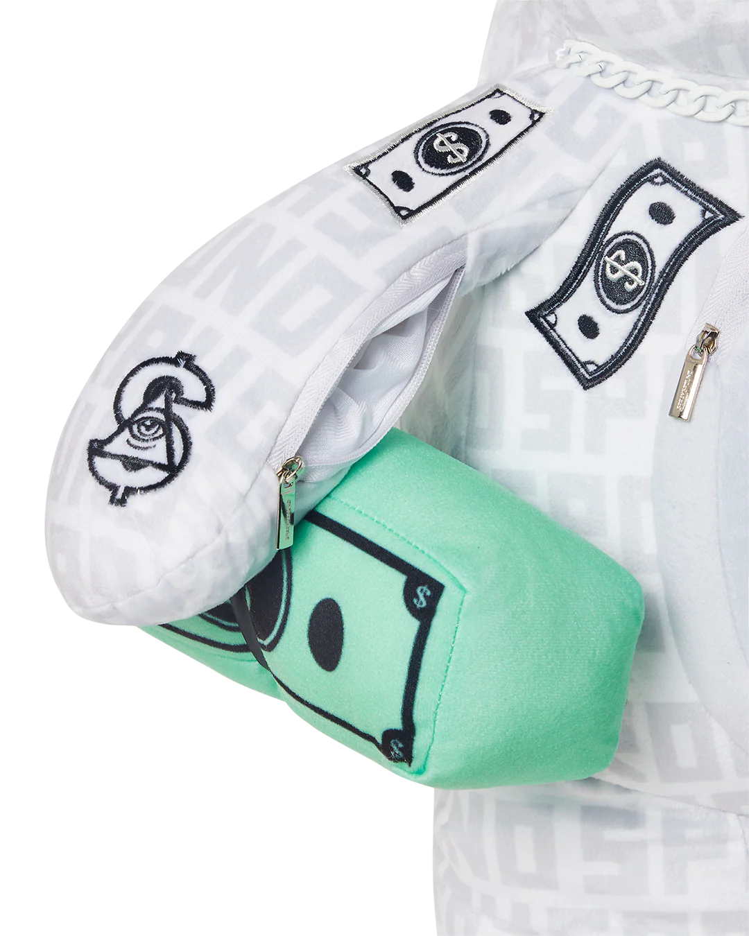 SPLIT THE CHECK (PEARL) MONEYBEAR TEDDYBEAR BACKPACK - Image 14