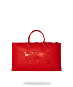 JAMES FIRST CLASS RUBY RED PYRAMID LARGE DUFFLE
